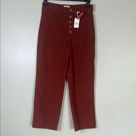 Marine Layer Bridget Cord Barn Red Pants - Picture 2 of 15